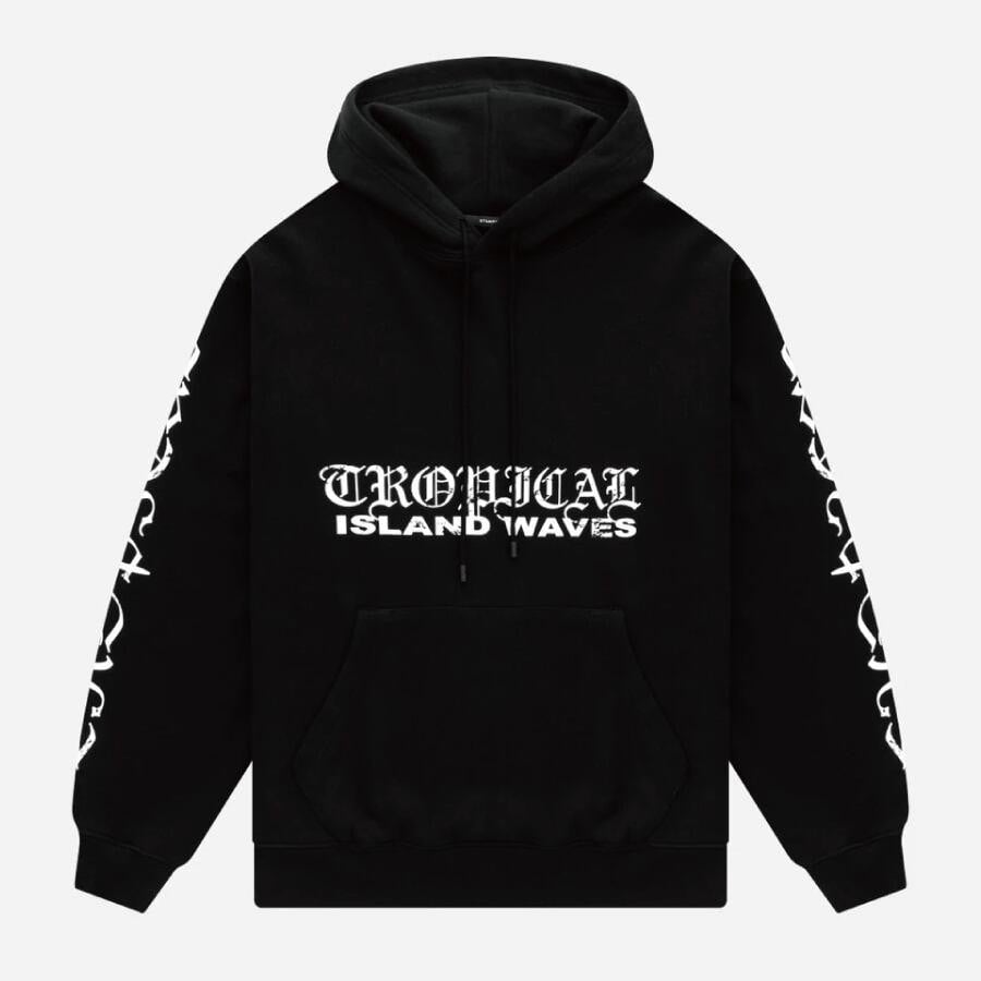 STAMPD/Island Waves Hoodie/Black BLACK XL