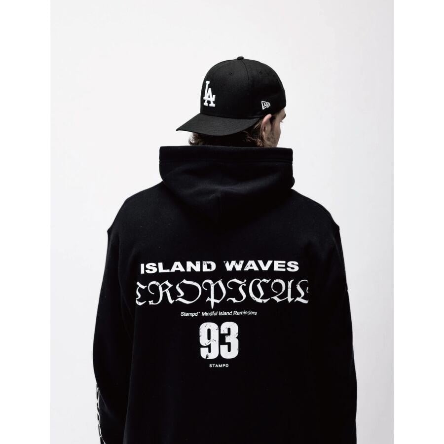 STAMPD/Island Waves Hoodie/Black BLACK XL