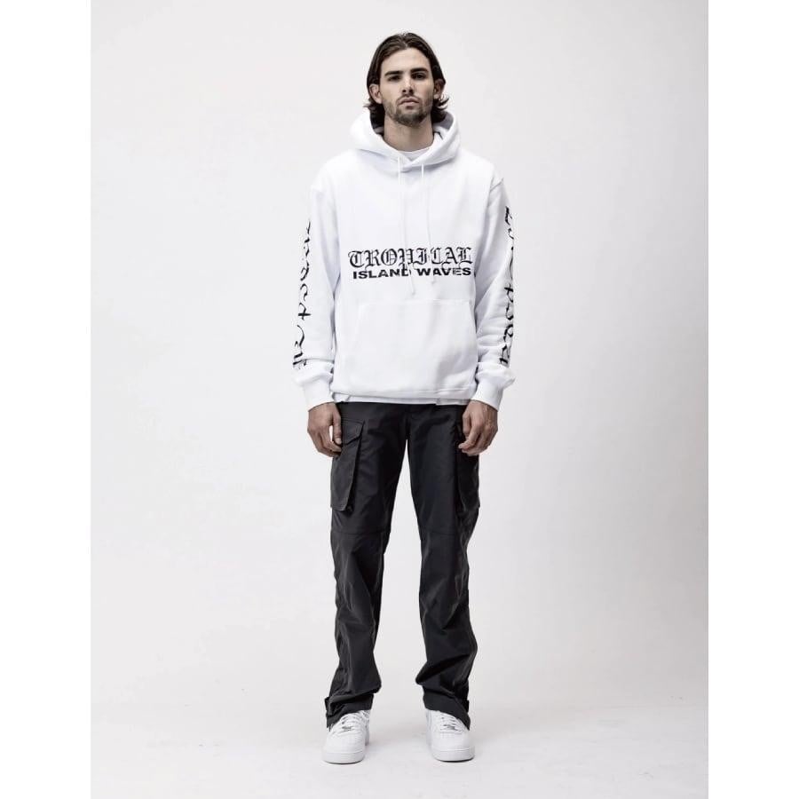STAMPD/Island Waves Hoodie/White WHITE L