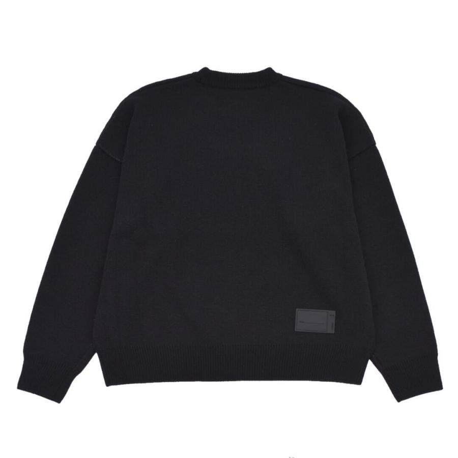 【WE11DONE】 BLACK LOGO JQD SWEATER (BLACK) BLACK L