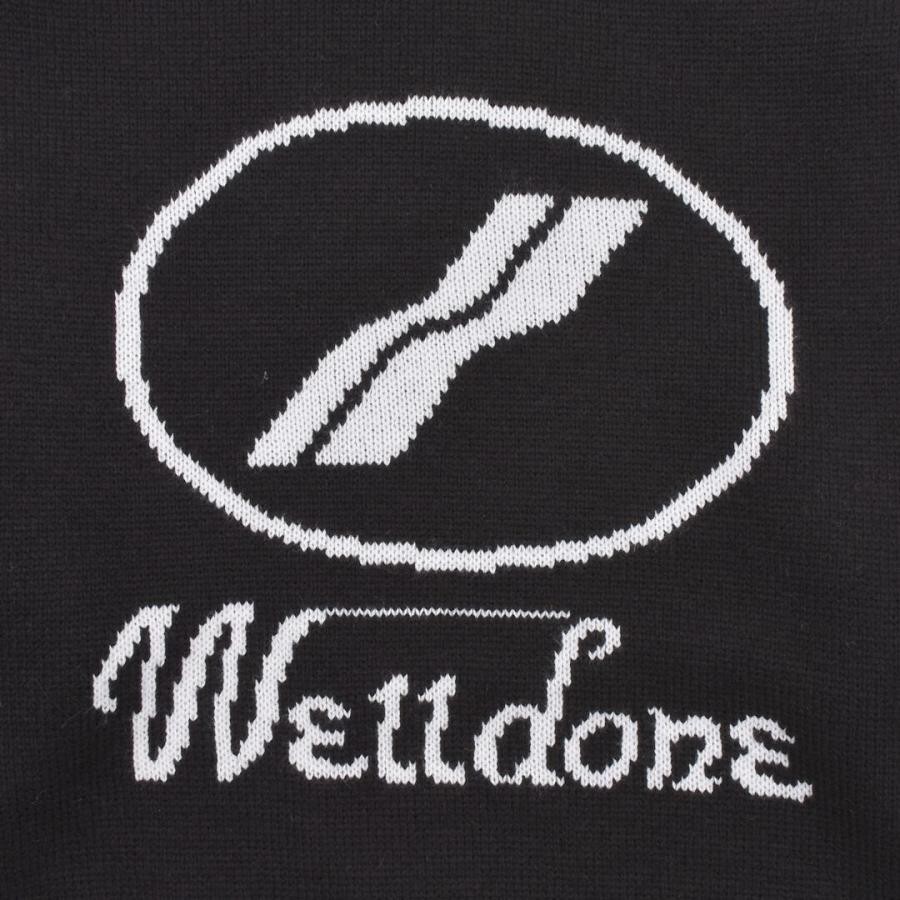 【WE11DONE】 BLACK LOGO JQD SWEATER (BLACK) BLACK L