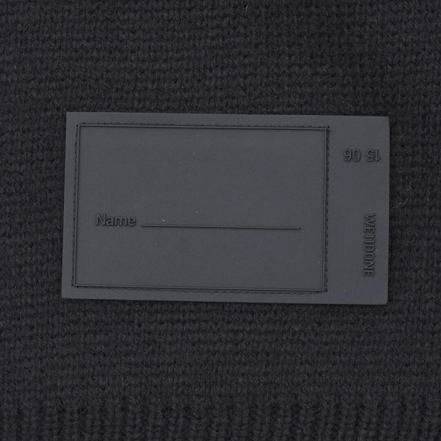 【WE11DONE】 BLACK LOGO JQD SWEATER (BLACK) BLACK L