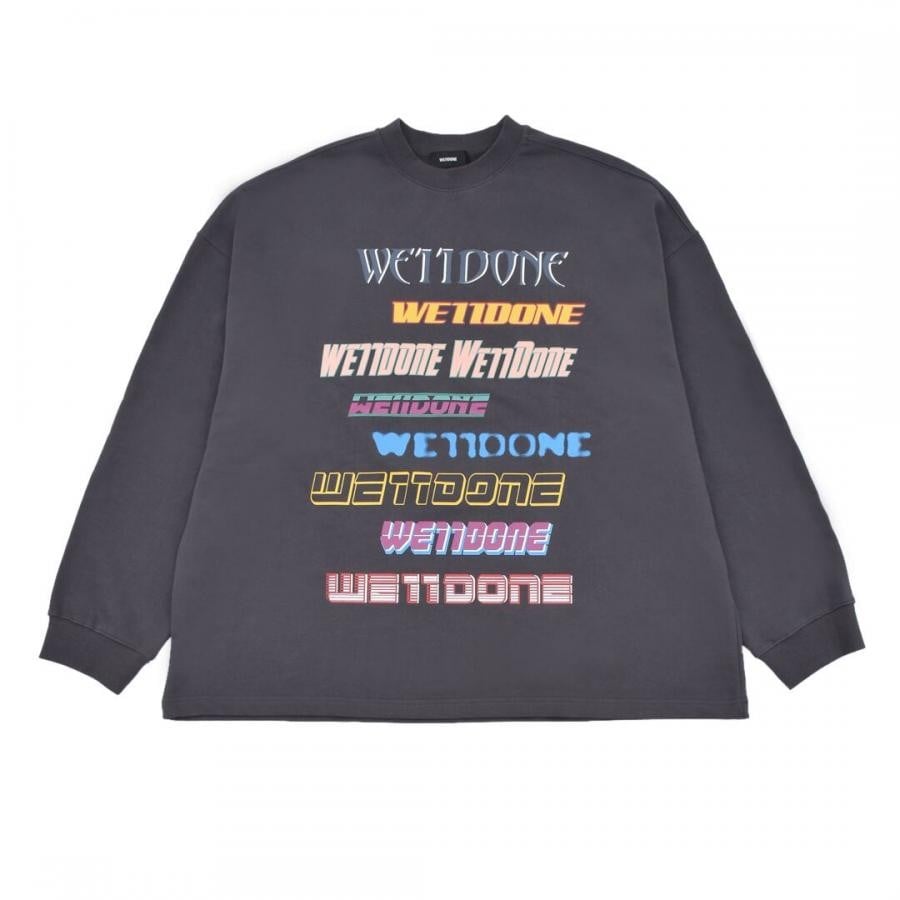 【WE11DONE】 CHARCOAL FRONT LOGO SWEATSHIRT WHITE L
