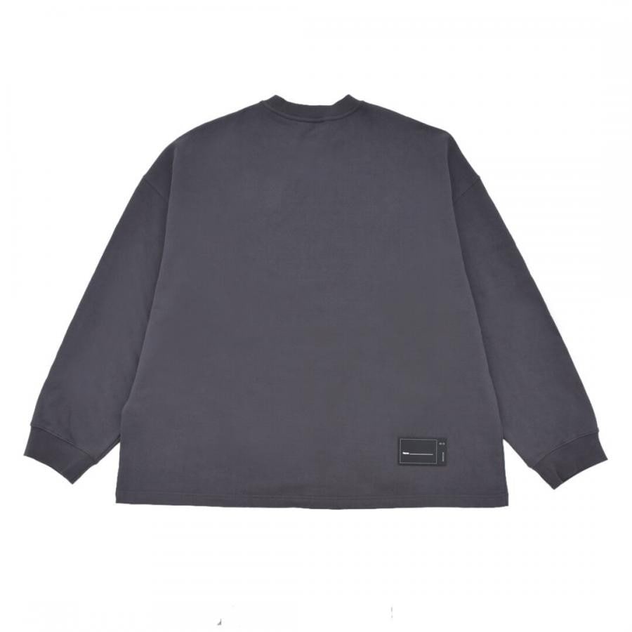 【WE11DONE】 CHARCOAL FRONT LOGO SWEATSHIRT WHITE L