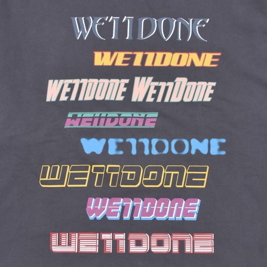 【WE11DONE】 CHARCOAL FRONT LOGO SWEATSHIRT WHITE L