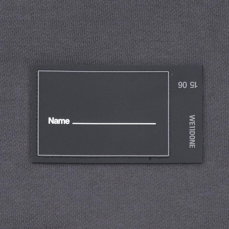 【WE11DONE】 CHARCOAL FRONT LOGO SWEATSHIRT WHITE L