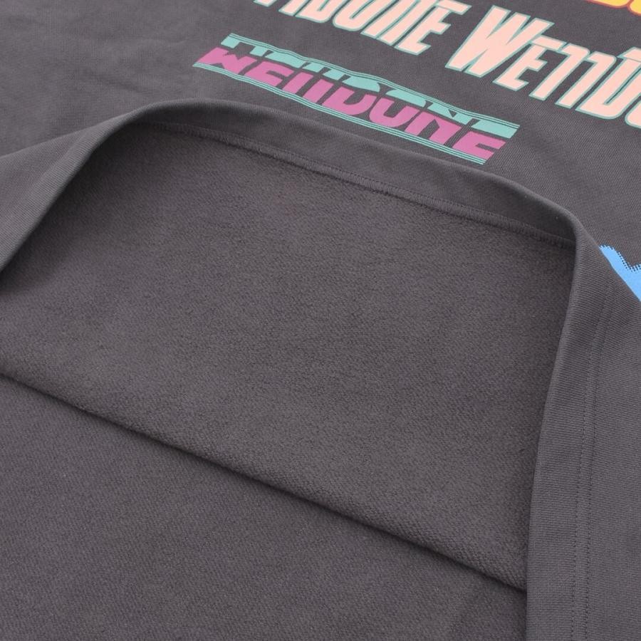 【WE11DONE】 CHARCOAL FRONT LOGO SWEATSHIRT WHITE L