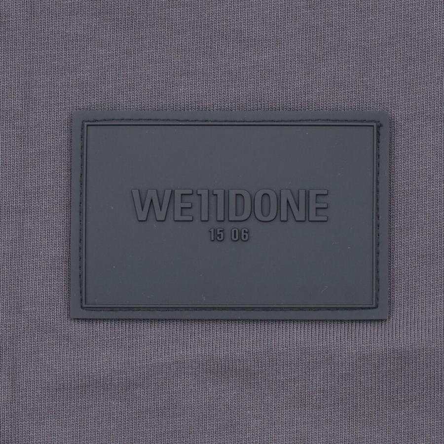 【WE11DONE】 CHARCOAL OUTLINE LOGO LONG-SLEEVED T-SHIRT (CHARCOAL) CHARCOAL L