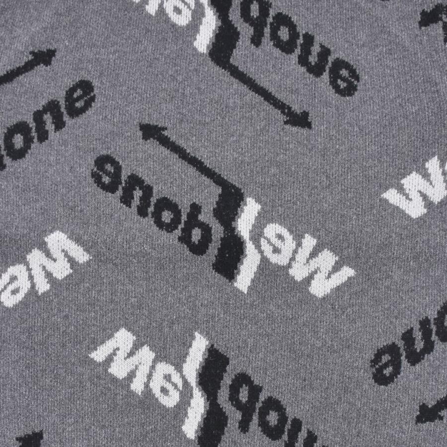【WE11DONE】 ALLOVER ARROW SELLDONE JACQUARD SWEATER (BLUE) BLUE L
