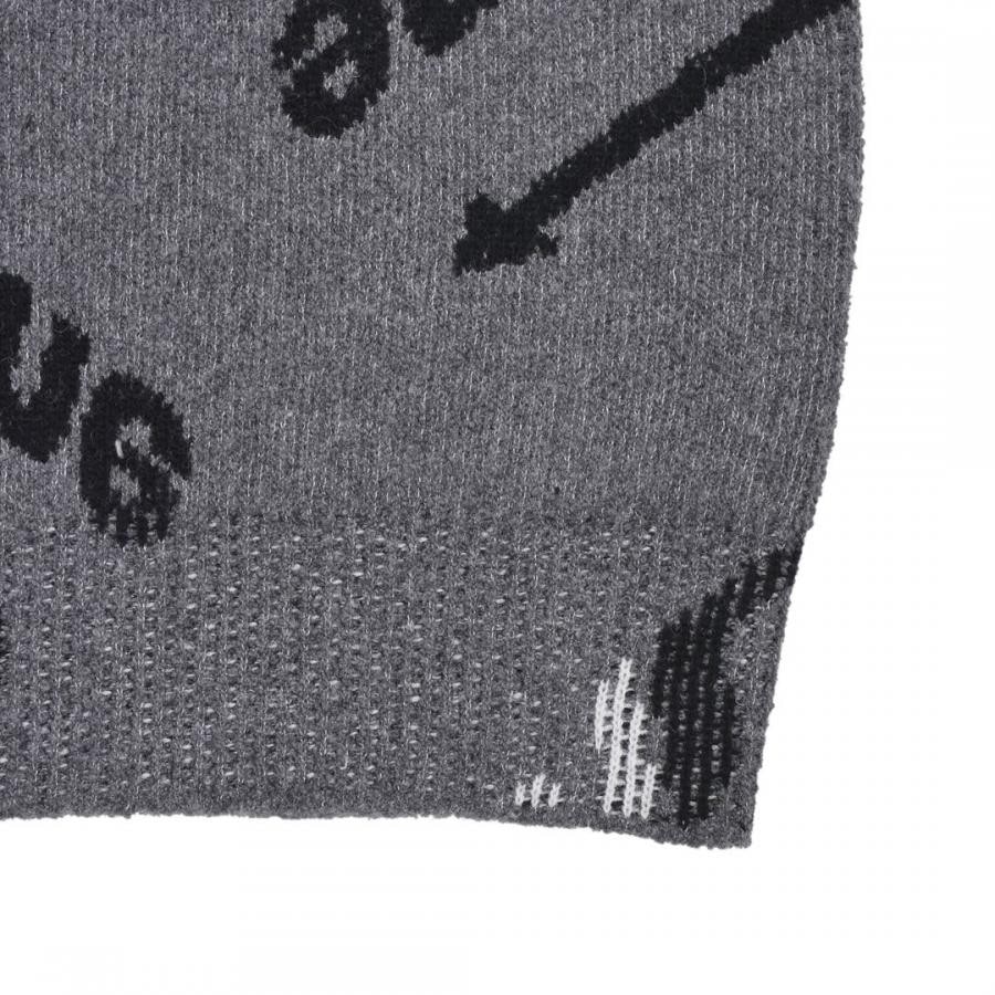 【WE11DONE】 ALLOVER ARROW SELLDONE JACQUARD SWEATER (BLUE) BLUE L