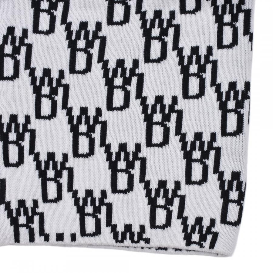 【WE11DONE】 IVORY ENLARGED WD1 JACQUARD CARDIGAN IVORY L