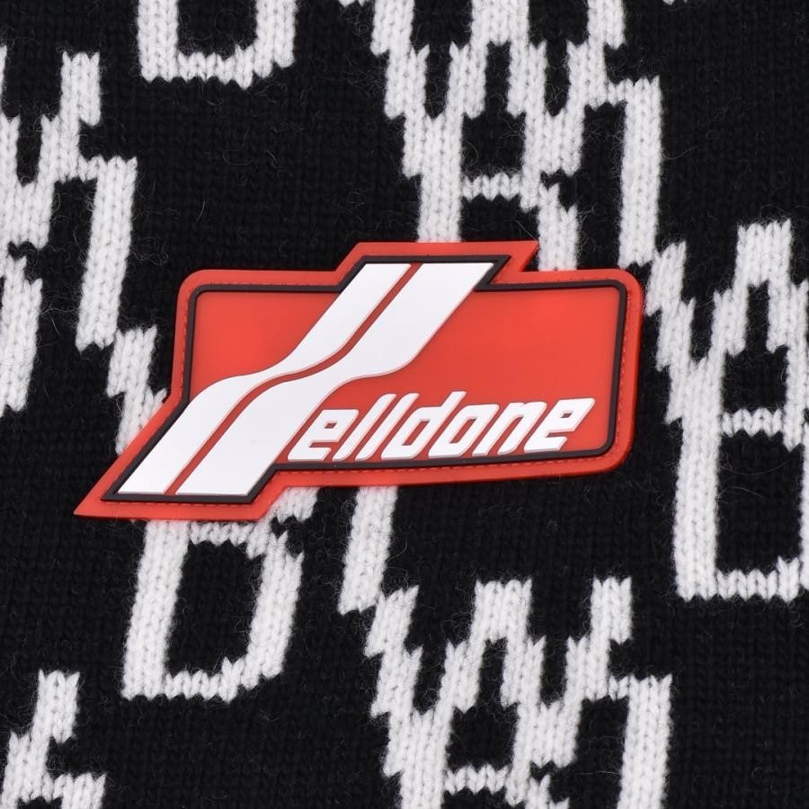 【WE11DONE】 IVORY ENLARGED WD1 JACQUARD CARDIGAN IVORY L