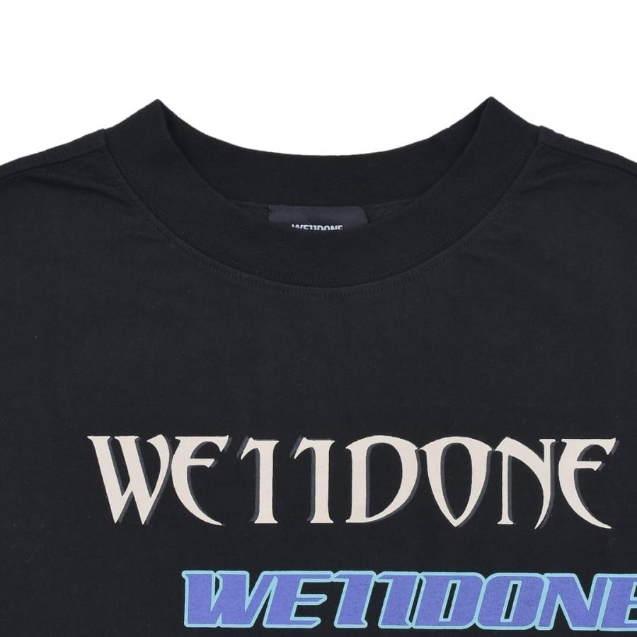 【WE11DONE】LOGO LONG-SLEEVED T-SHIRT BLACK S