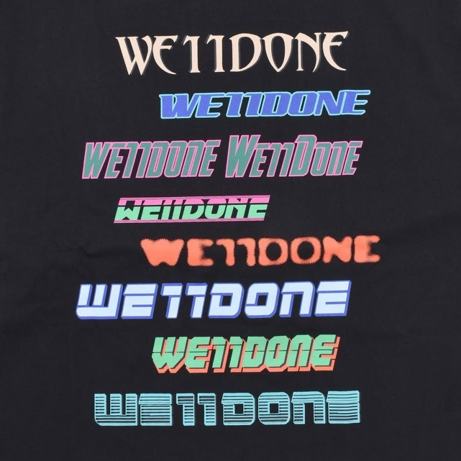 【WE11DONE】LOGO LONG-SLEEVED T-SHIRT BLACK S