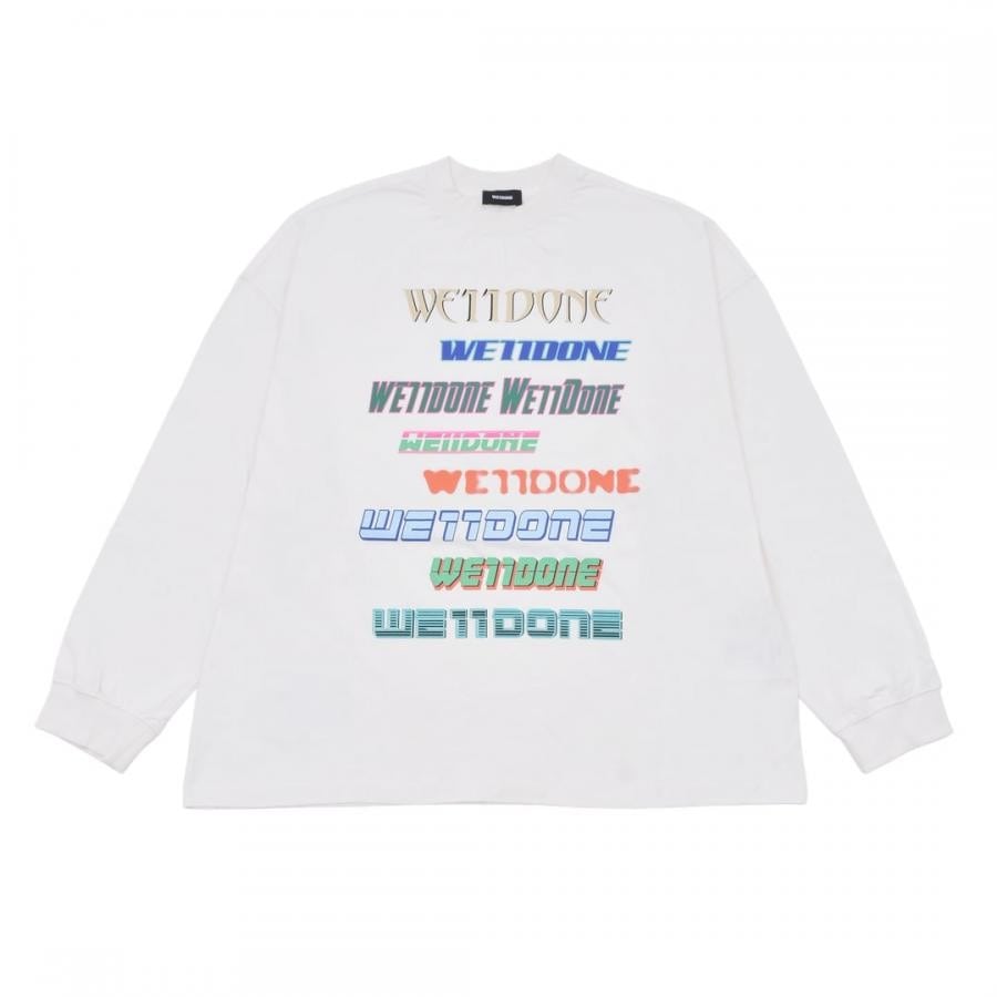 【WE11DONE】LOGO LONG-SLEEVED T-SHIRT BLACK L