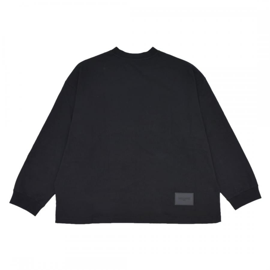 【WE11DONE】LOGO LONG-SLEEVED T-SHIRT BLACK L