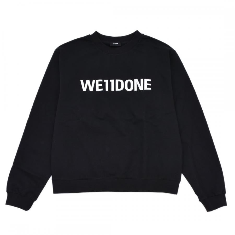 【WE11DONE】BASIC LOGO FITTED SWEATSHIRT WHITE XL