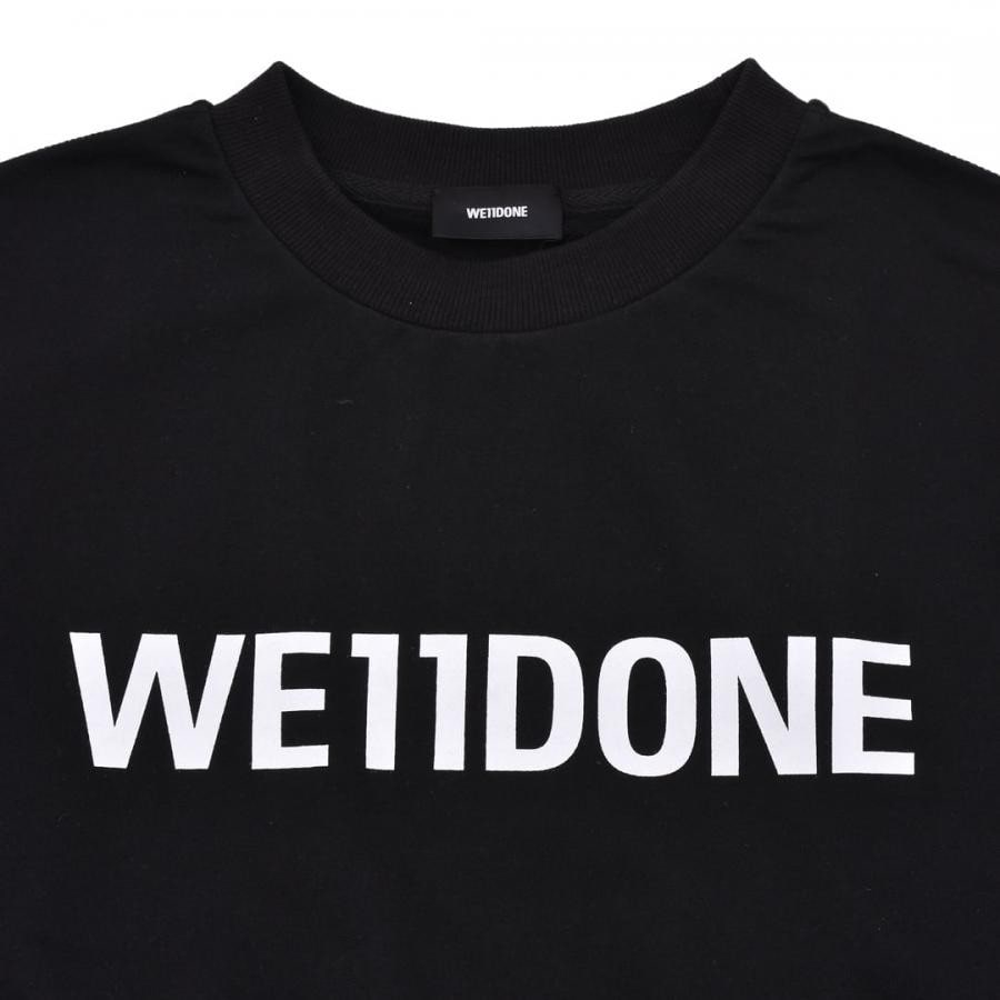 【WE11DONE】BASIC LOGO FITTED SWEATSHIRT WHITE XL