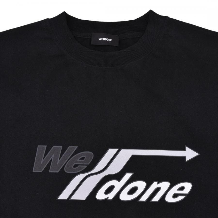 【WE11DONE】WHITE ARROW SD LOGO WASHED LONG-SLEEVED T-SHIRT WHITE L