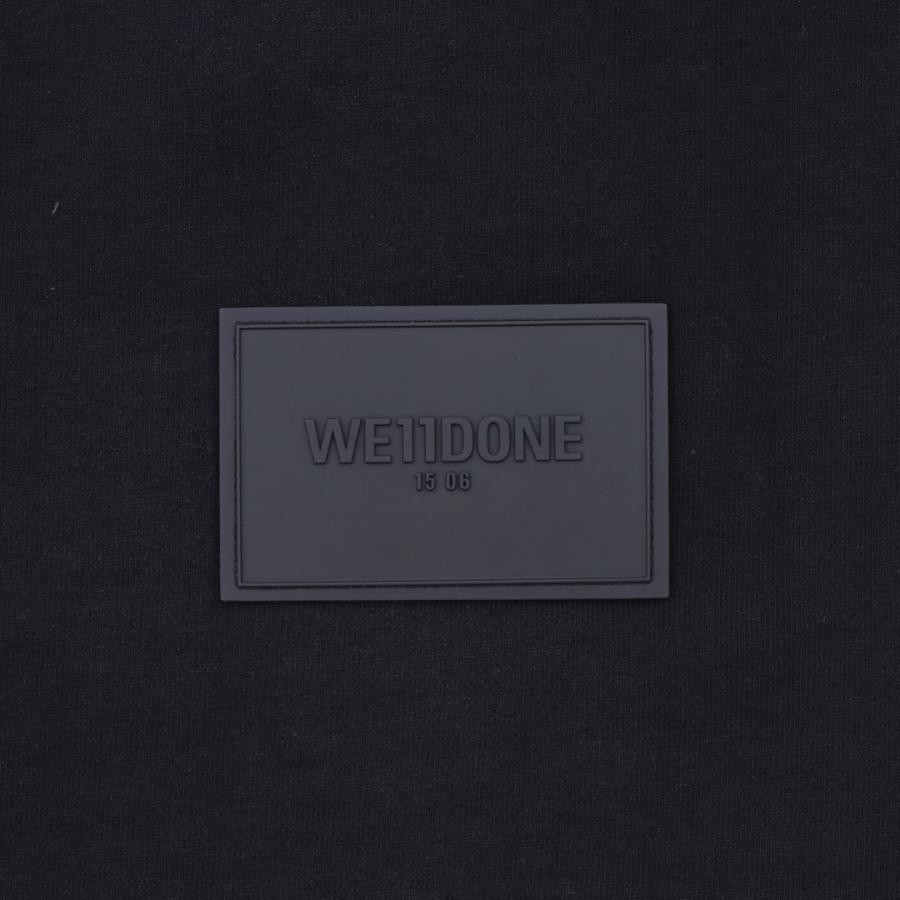 【WE11DONE】WHITE ARROW SD LOGO WASHED LONG-SLEEVED T-SHIRT BLACK L