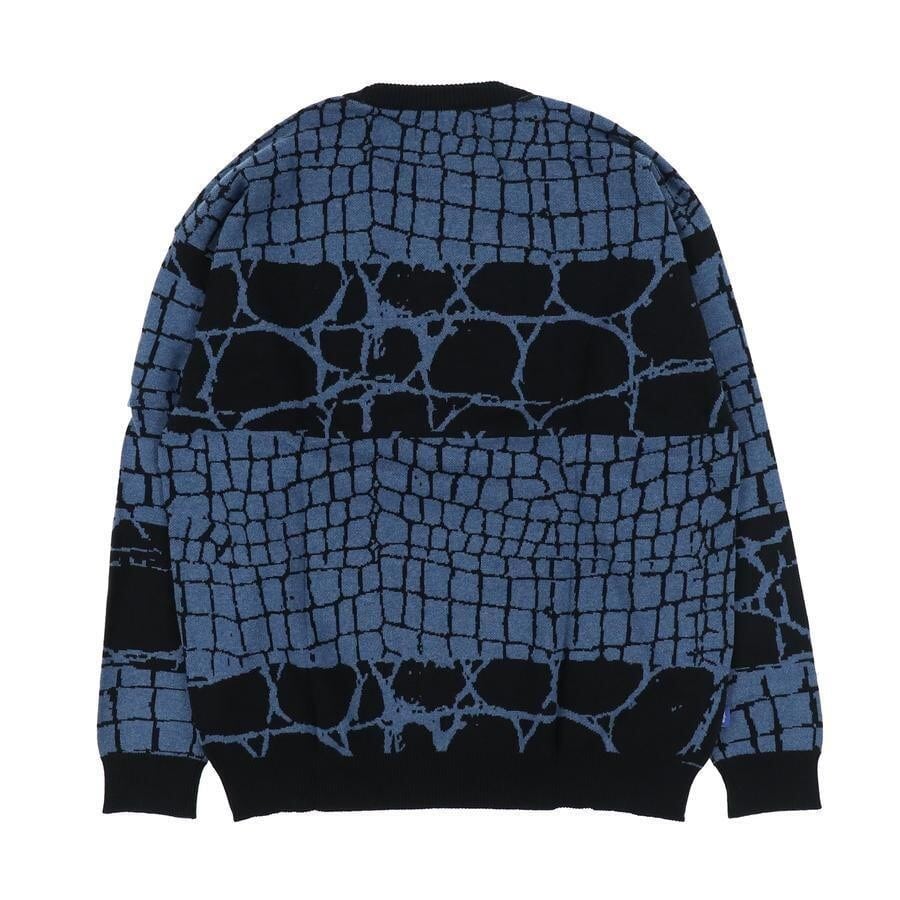 DEVA STATES / Knitwear-REPTILE- / BLACK/NAVY BLACK/NAVY XL