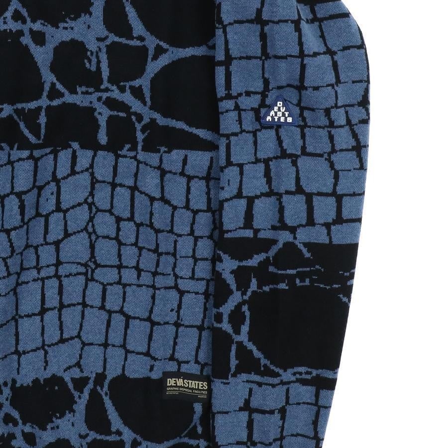DEVA STATES / Knitwear-REPTILE- / BLACK/NAVY BLACK/NAVY XL