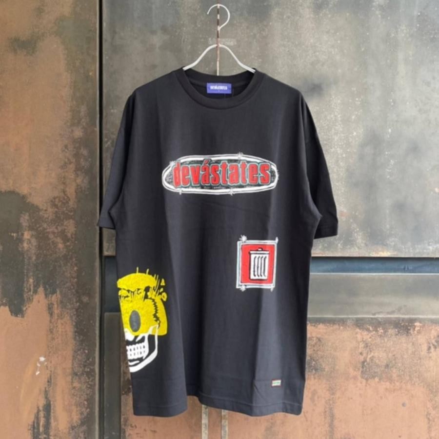 DEVA STATES / Tshirt - VIOLENCE- Black / BLACK BLACK M
