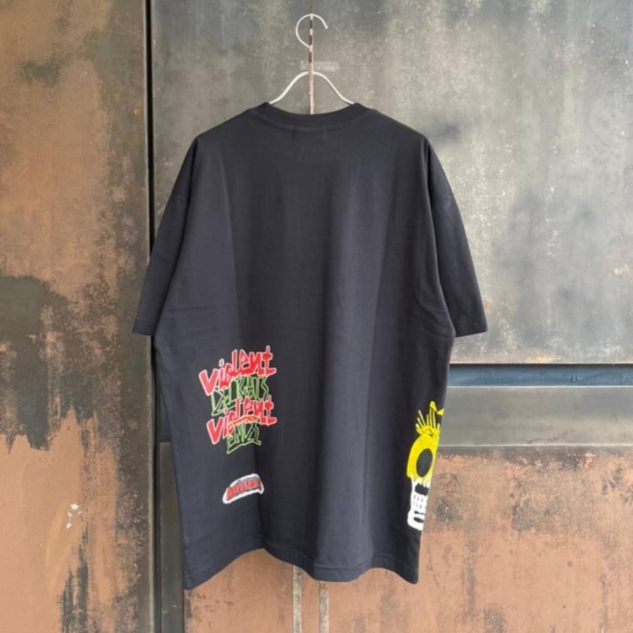 DEVA STATES / Tshirt - VIOLENCE- Black / BLACK BLACK M