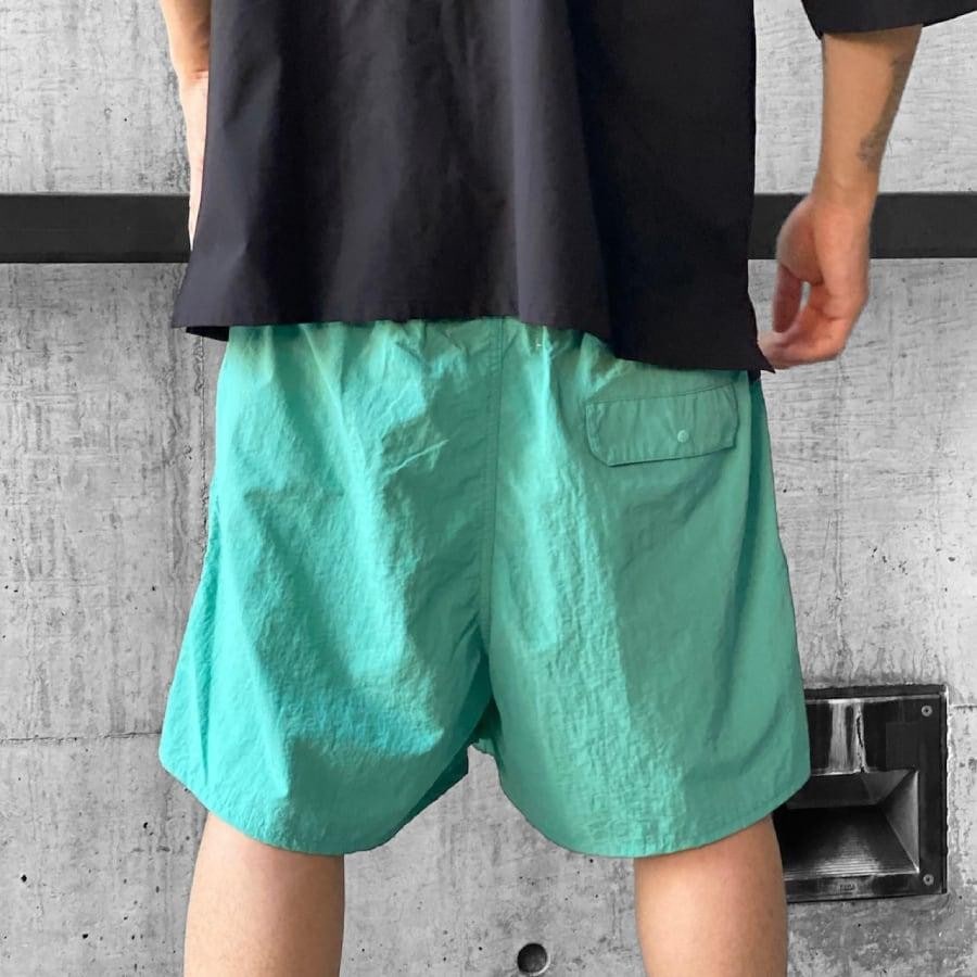 【mind seeker】FIRST LOGO NYLON SHORTS（GREEN） GREEN M