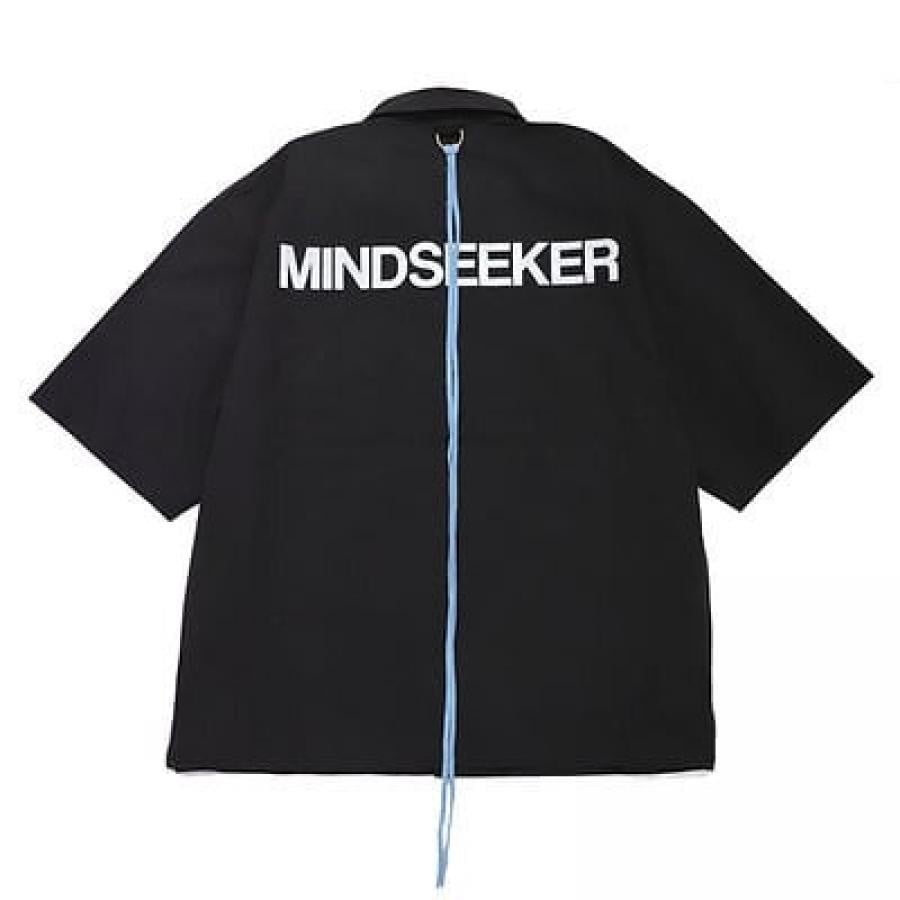 【mind seeker】Big silhouette staff shirt（BLACK） BLACK F