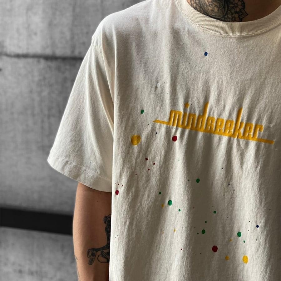 【mind seeker】HAND PAINT LOGO TEE（NATURAL） NATURAL L