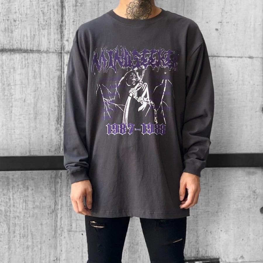 【mind seeker】METAL GRAPHIC L/S TEE（BLACK） BLACK L