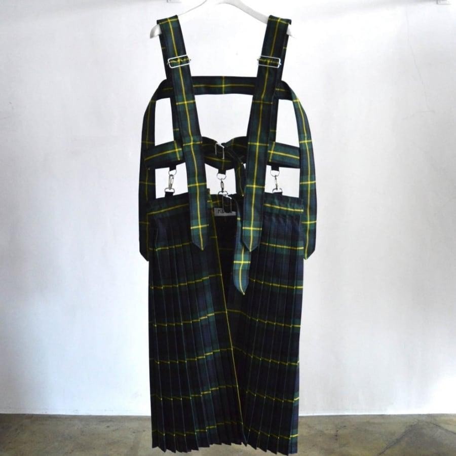 KIDILL / Harness Pleats Skirt / GREEN(F GREEN)| AYIN KIDILL / Harness Pleats Skirt / GREEN(F GREEN)| AYIN