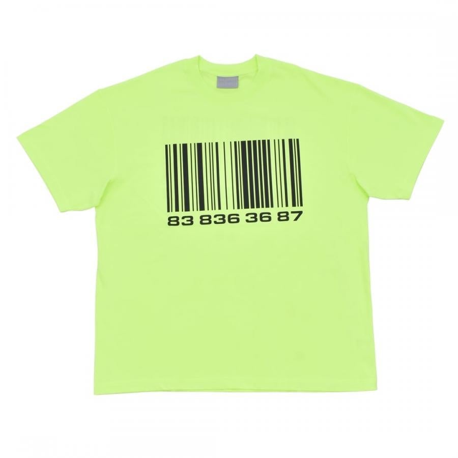 【VTMNTS】BIG BARCODE T-SHIRT WHITE XL