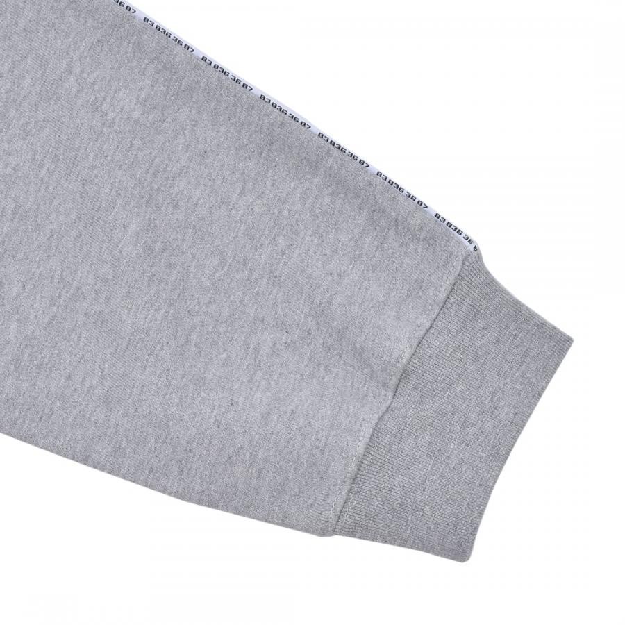 【VTMNTS】NUMBER ZIP-UP HOODIE GREY L