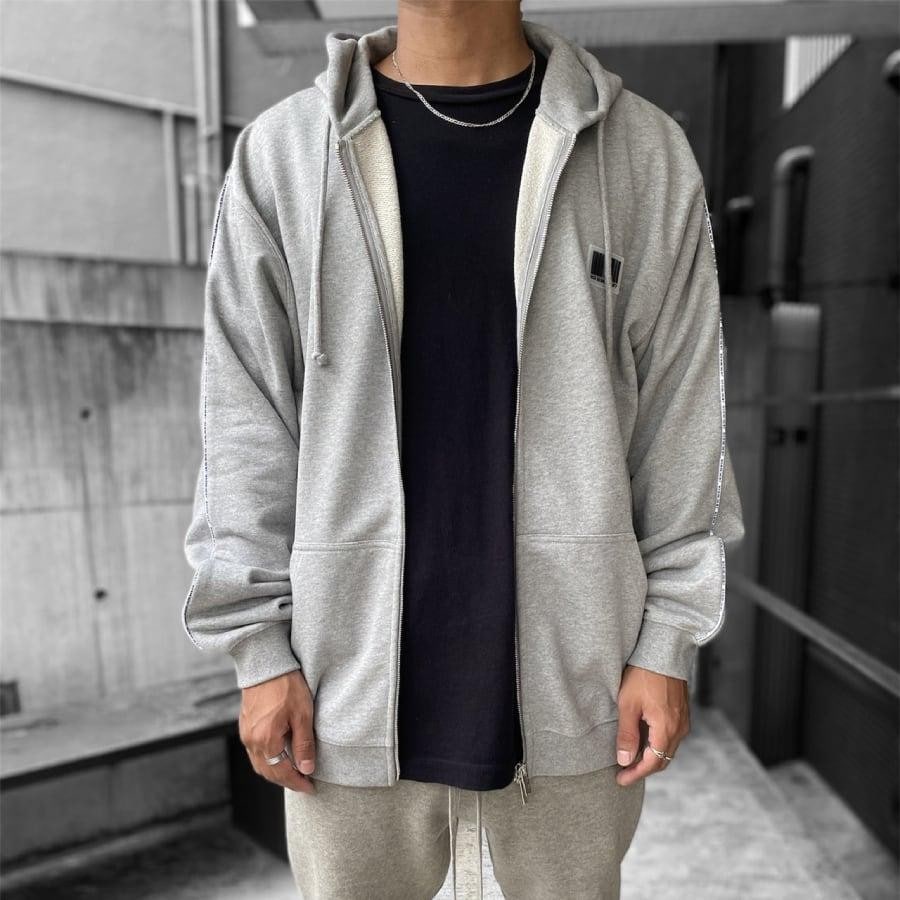 【VTMNTS】NUMBER ZIP-UP HOODIE BLACK M