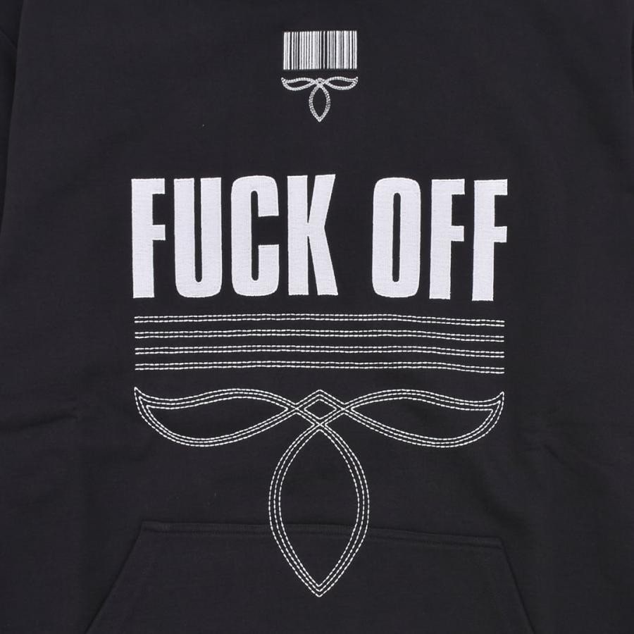 【VTMNTS】FUCK OFF FULLY EMBROIDERED HOODIE BROWN XXL