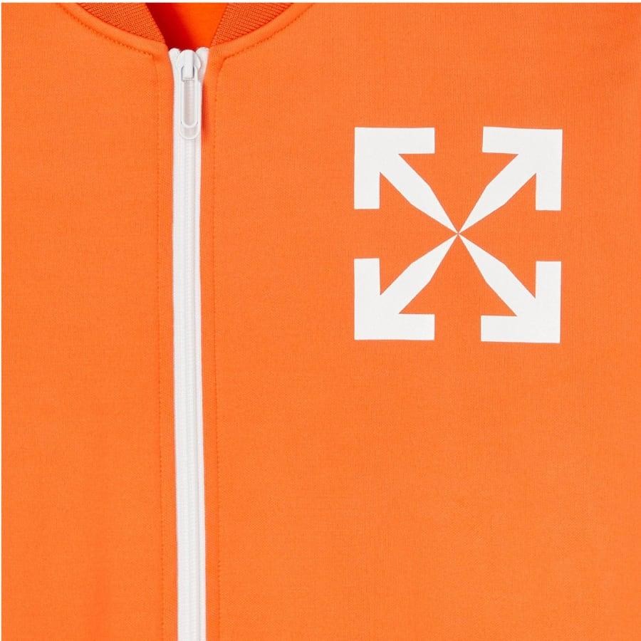 OFF WHITE/SINGLE ARROW SLIM TRACKTOP ORANGE WHITE/ORANGE