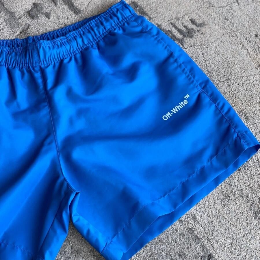 OFF WHITE/SINGLE ARROW SWIMSHORTS/PEACOCK PEACOCK M