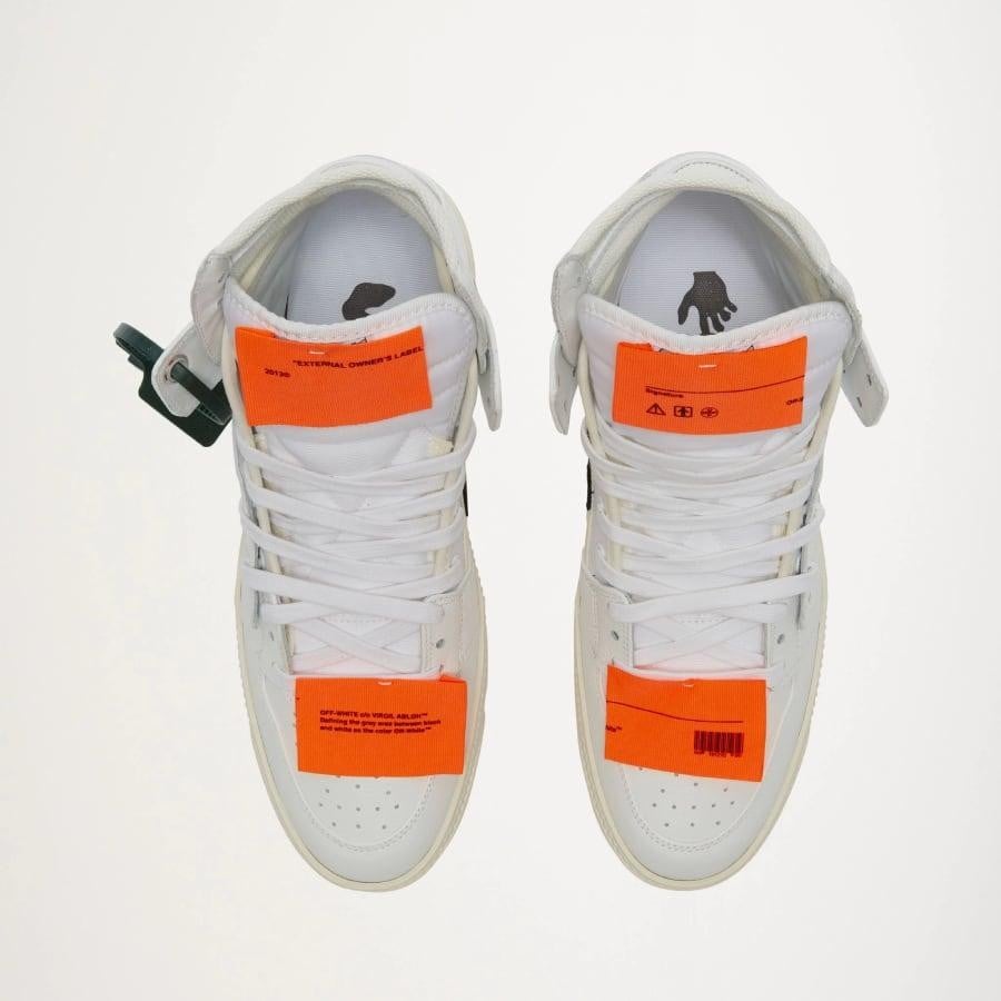 OFF WHITE/3.0 OFF COURT LEATHER/WHITE/ORANGE