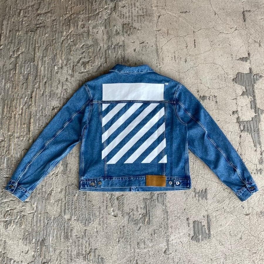 OFF-WHITE Tie-dye denim jacket · VERGLE