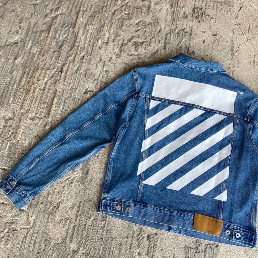 OFF-WHITE Tie-dye denim jacket · VERGLE