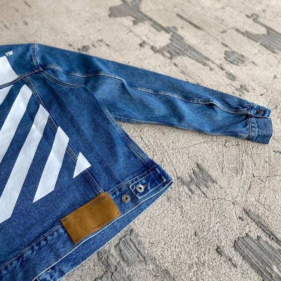 OFF-WHITE Tie-dye denim jacket · VERGLE