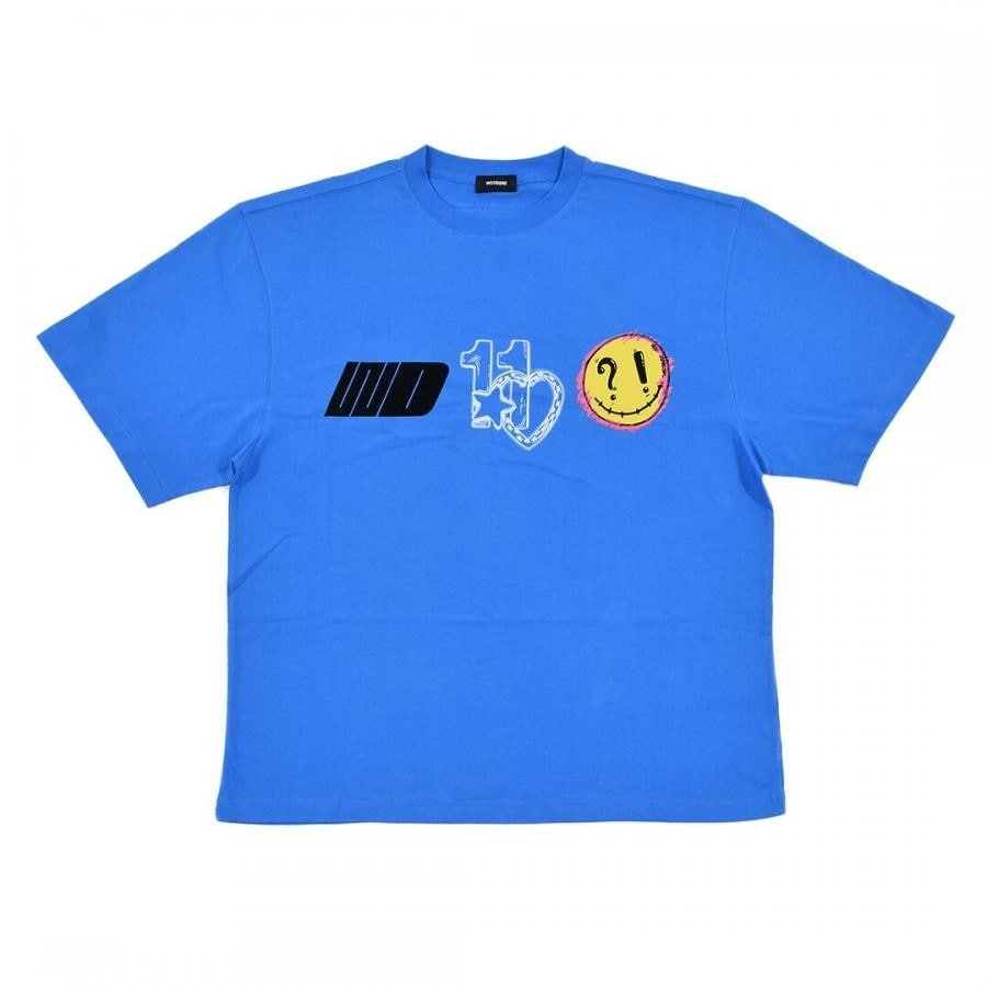 WE11DONE/BLUE WE11DONE HEART T-SHIRT/BLUE BLUE M