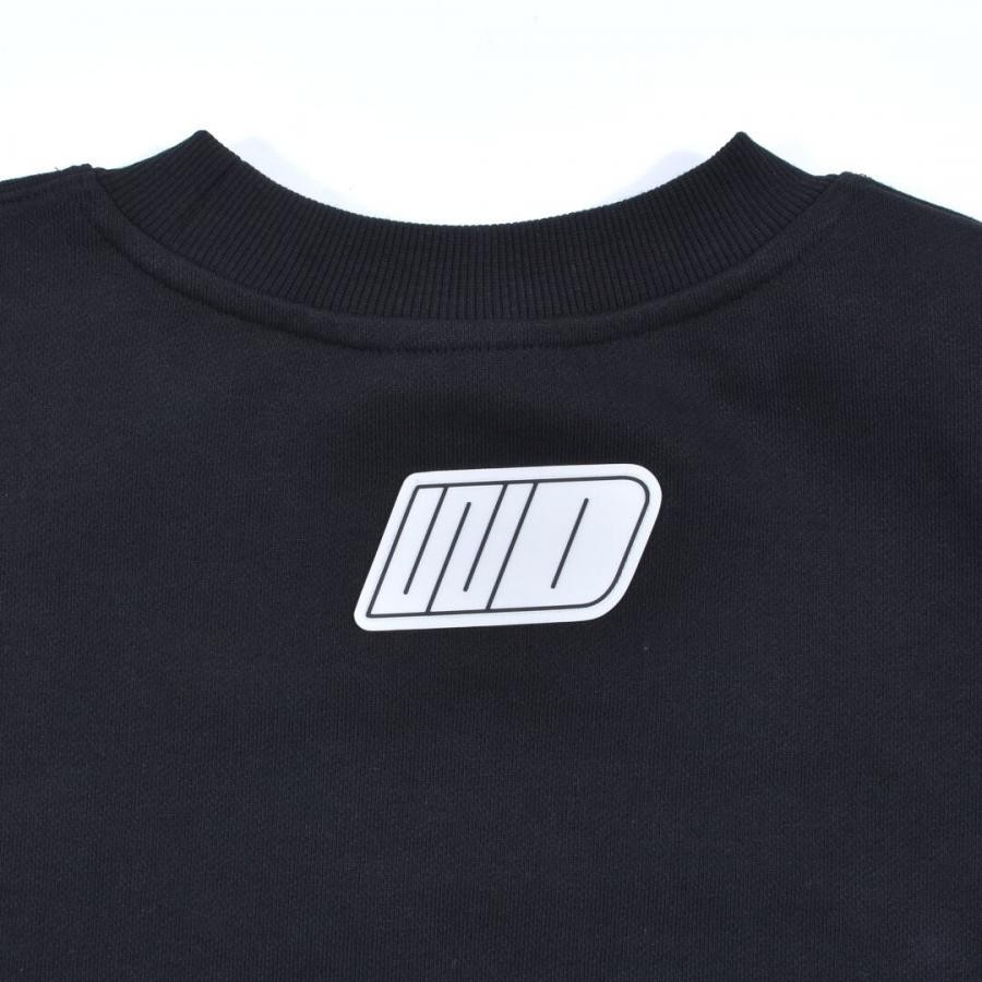WE11DONE/BLACK WE11DONE RAINBOW FRONT LOGO SWEATSHIRT/BLACK BLACK M
