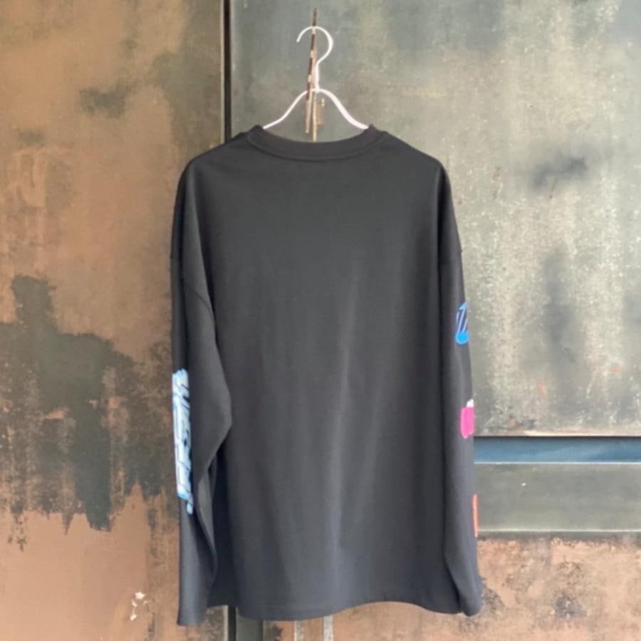 WE11DONE/BLACK WE11DONE CHARACTER LOGO LONG-SLEEVED T-SHIRT/BLACK BLACK S