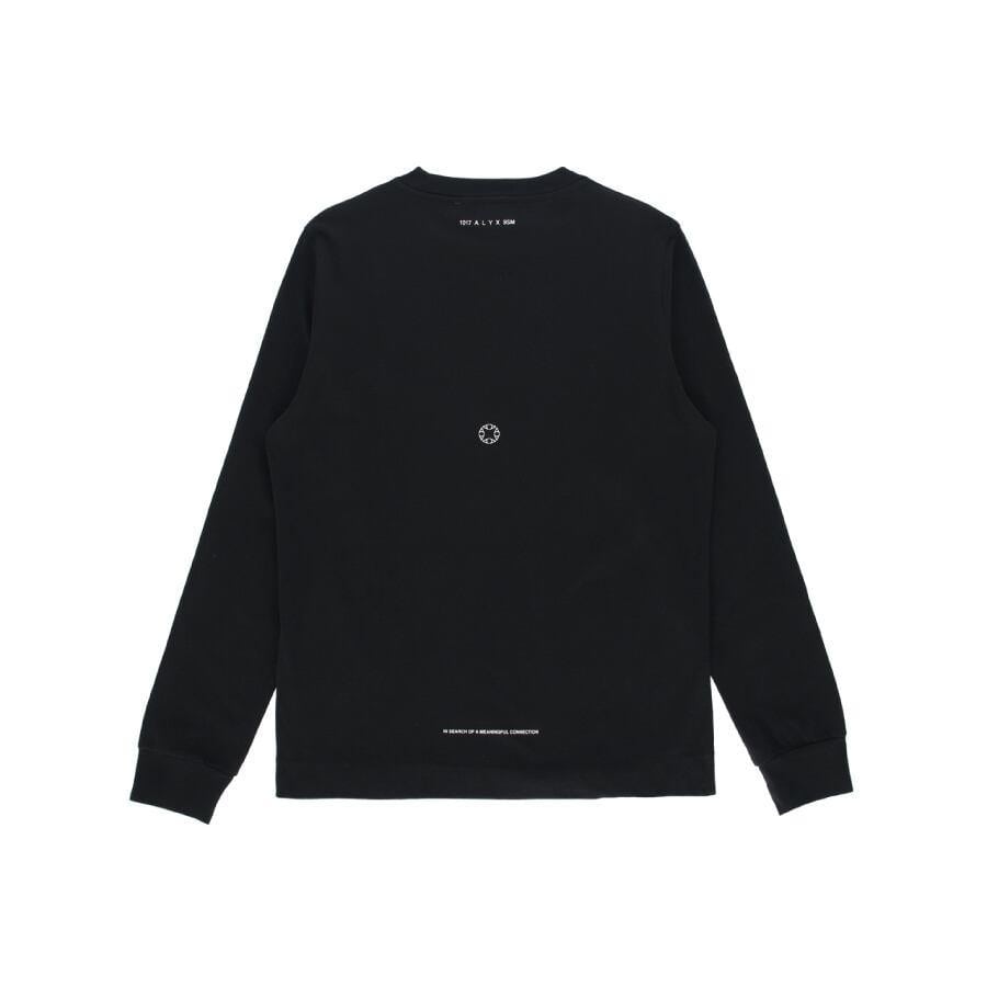 1017 ALYX 9SM / SCRIPT L/S TEE / BLACK BLACK L