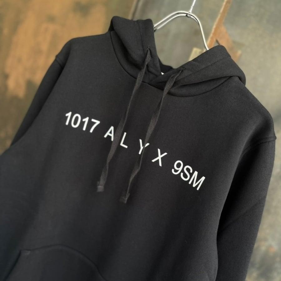 ALYX/1017ALYX9SM LOGO HOODIE/BLACK BLACK L