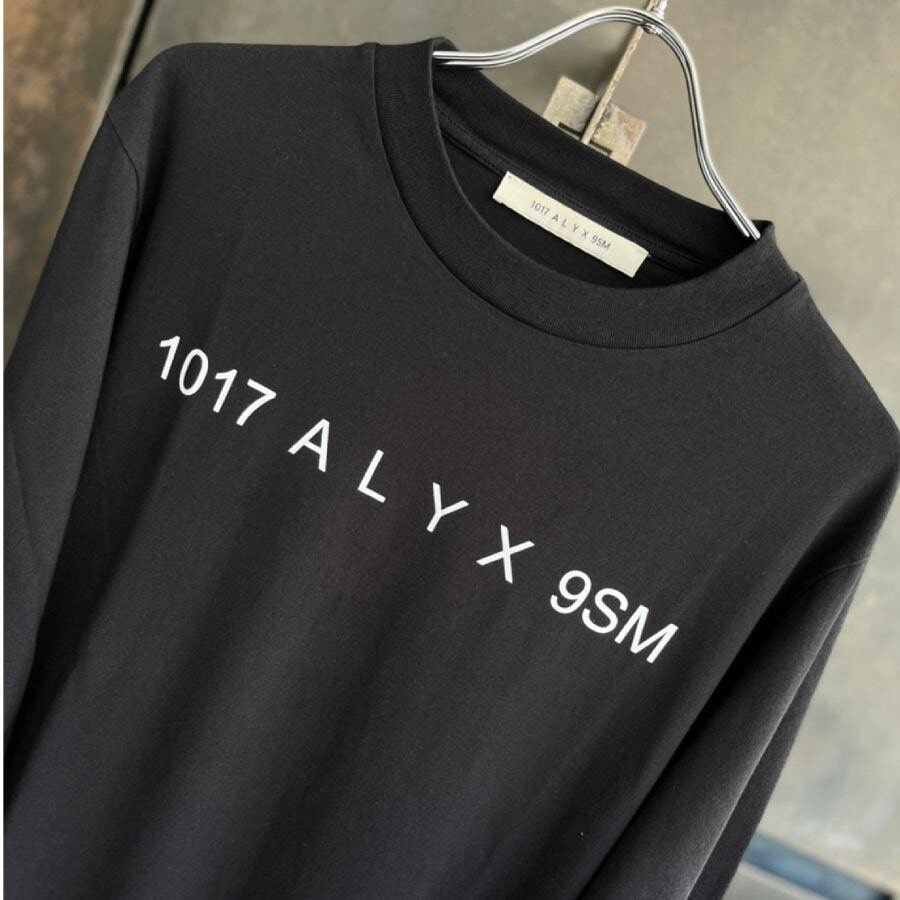 ALYX/1017ALYX9SM LOGO L/S TEE/BLACK BLACK XL