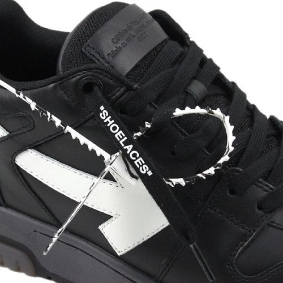 Off-White OUT OF OFFICE CALF LEATHER BLACK/WHITE 42